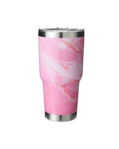 Blending Design Steel Tumbler for Car 900mL Pink