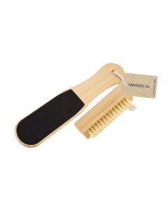 Eco Collection Multifunctional Pedicure Set (2pcs)-Wood-One Size