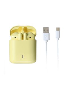 Macaron Half In-Ear TWS Earphones  Model: S88(Yellow)