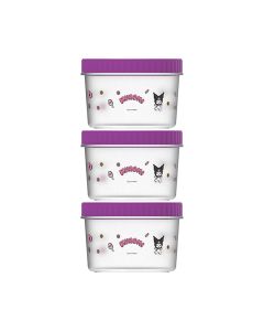 Kuromi Interesting Adventure Food Storage Container (3 pcs, 500mL)