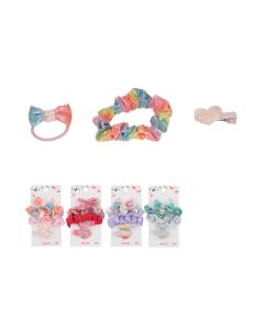 Princess Series Mermaid Bowknot Heart Shaped Hair Accessories Kit (6 pcs)