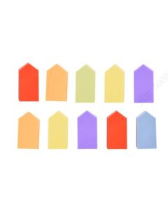 Series House-Shape Powder Puff (10 Pcs)