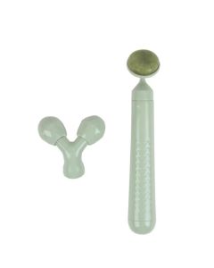 2 in 1 Face Roller Massager Model: LC027-Green-One Size
