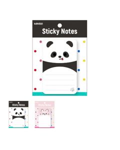Animal Faces Collection Sticky Notes (50 Sheets) (2 Assorted Models: Cat, Panda)
