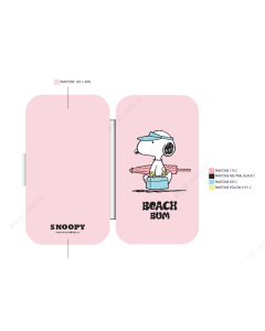 Snoopy Summer Travel Collection Personal Care Set (6 pcs)-Pink-One Size