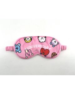 Bt21 Collection Plush Sleep Mask-Pink-One Size