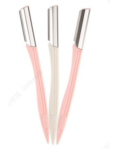 Professional Eyebrow Razors (3 pcs)-Pink-One Size