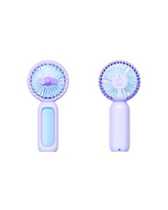 Colorful Handheld Fan-Purple-One Size