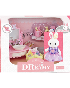 Role Play Series Bunny Washstand Set-Pink-One Size