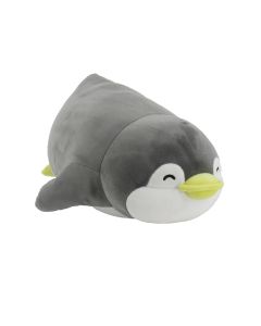 15in. Lying Penguin Plush Toy (Penman)-Grey-One Size