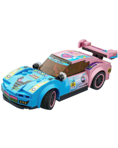 3-in-1 Building Block Racing Car Series(MY-002)-Pink-One Size