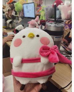 Kanahei's Small animals Collection 8in. Bowknot Piske Plush Toy-Pink/White-One Size