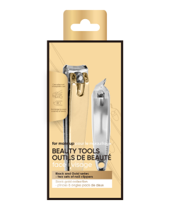 Black Gold Series Nail Clippers (2 pcs)-Gold-One Size