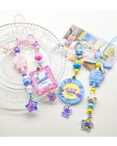 Disney Stitch Dinner Party Collection Photo Frame Keychains (2 pcs)-Multi-One Size