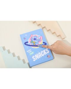 Disney Stitch Dinner Party Collection Flying Track Hardcover Book (80 Sheets)-Blue-One Size