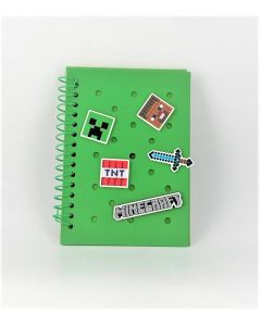 Minecraft - Holes Wire-bound Book (80 Sheets)-Green
