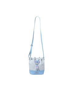 Disney Stitch Dinner Party Collection Drawstring Crossbody Bag-Blue-One Size