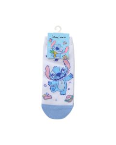 Disney Stitch Dinner Party Collection Ankle Socks (1 Pair)(Smiley Stitch)