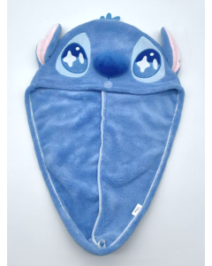 Disney Stitch Dinner Party Collection 3D Hair Towel-Blue-One Size