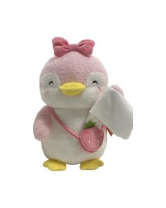 Mini Family - 13in. Parent-Child Plush Toy  Penguin Pendy, Magnetic Bowknot)