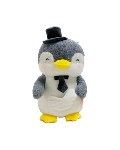 Mini Family-13in. Parent-Child Plush Toy Penguin Penman,Magnetic Bowknot Tie