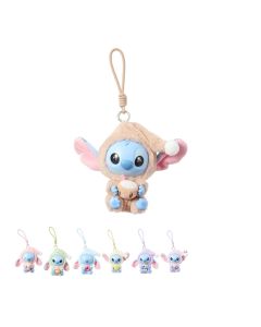 Disney Stitch Eat Something Before Sleep Collection Vinyl Plush Toy Surprise Box-Beige-One Size