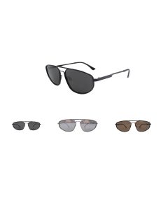 R-061 Metal Sunglasses-Black-One Size