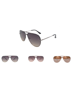 R-063 Aviator Sunglasses-Black-One Size