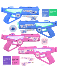 Disney Stitch Dinner Party Collection Electric Water Gun (2 Assorted Models)-Blue/Pink-One Size
