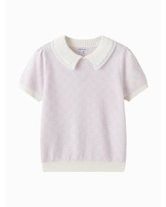 Kids Girl Lapel Sweater