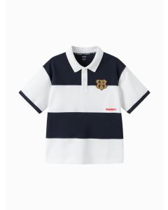 Kids boy Lapel short-sleeved T-shirt