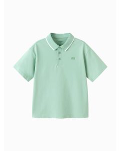 Kids Girl Lapel short-sleeved T-shirt