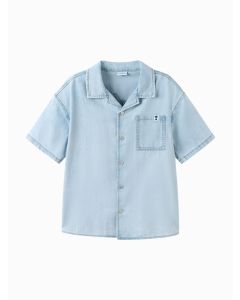 Kids boy Denim short-sleeved shirt