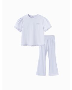 Kids Girl Knit short sleeve suit