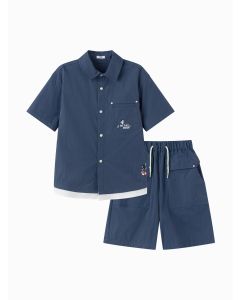 Kids boy Woven short sleeve suit