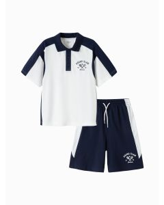 Kids boy Knit short sleeve suit