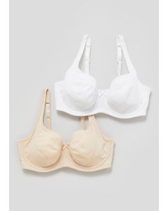 2 Pack DD+ Non-Padded Moulded Bras